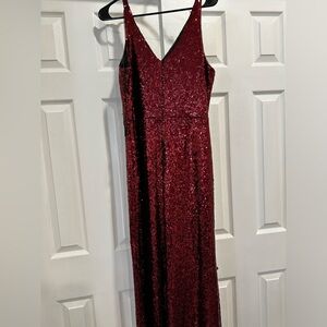 NW Nightime beautiful prom dress red sparkly Size 14
